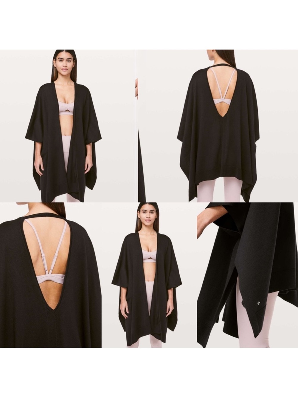 Lululemon Free To Coast Wrap One Size In Black Open Back